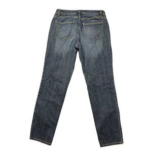 Talbots Boyfriend Women Blue Denim Jeans 100% Cotton Sz 4P